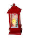 Dorosimo Weihnachtskerze Laterne Rot 13x5.5cm