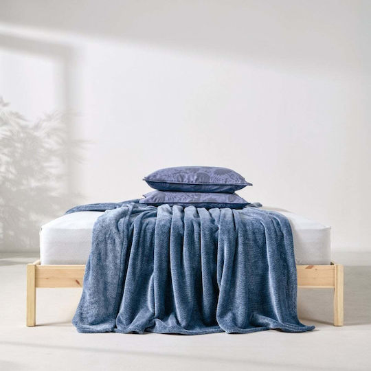 Kentia Monica Одеяло Fleece Единично 160x220см. Синьо