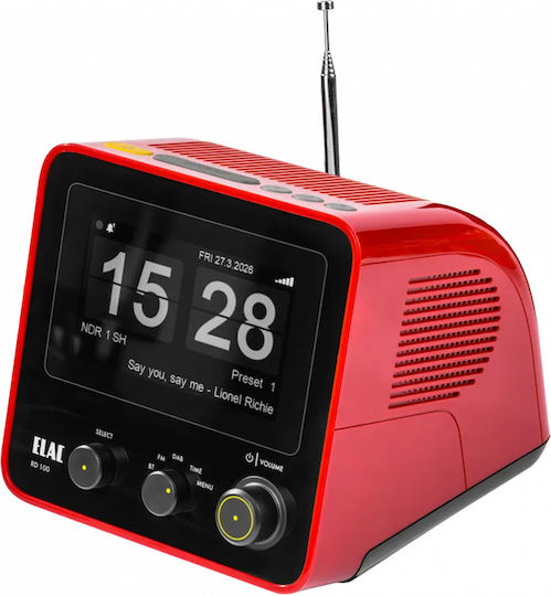 Elac RD 100 Tischplatte Radio Elektrisch DAB mit Bluetooth Rote