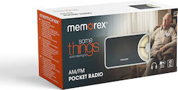 Memorex MX-PR1-BK Radio Retro De Buzunar Cu Baterie Argintiu