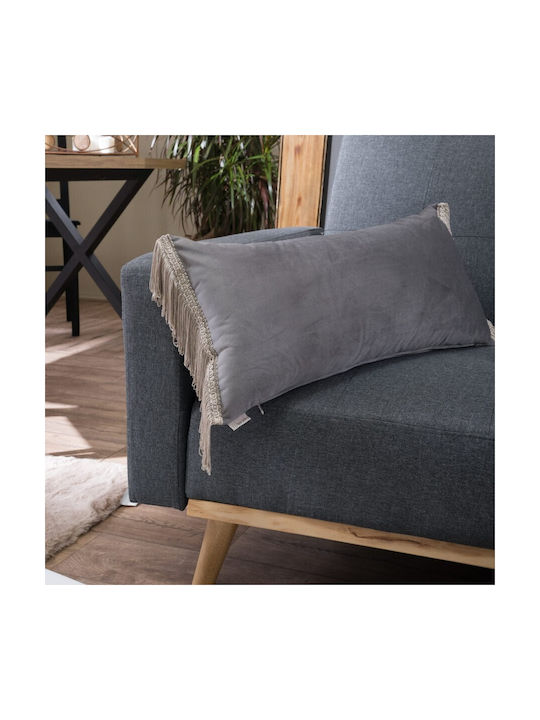 Teoran Sofa-Kissen Samt aus Samt 11 30x60cm