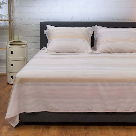 Σεντόνια Υπέρδιπλα Σετ Naf-naf Diamond 254 Opal Beige Σεντόνια Υπέρδιπλα Σετ Naf-naf Diamond 254 Opal Beige