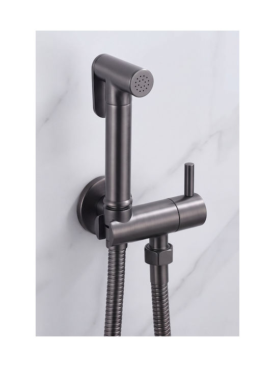 Naron Wall-Mounted Grey Bidet Set