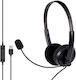 On Ear Multimedia Headphones with Microphone and USB-A Connection MTX1091ECO