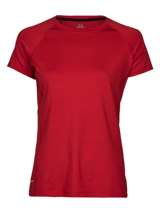 Tee Jays Дамска рекламна Тениска Red