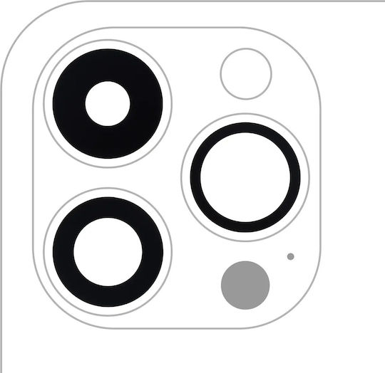 Nur Rückkamera-Objektivglas mit Kleber iPhone 14 Pro 14 Pro Max 3-teilige Set Echtes Saphir Premium 10er Pack