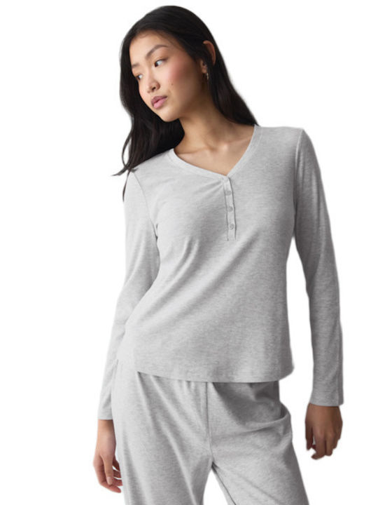 Triumph Winter Women's Pyjama Blouse Grey Mix &...
