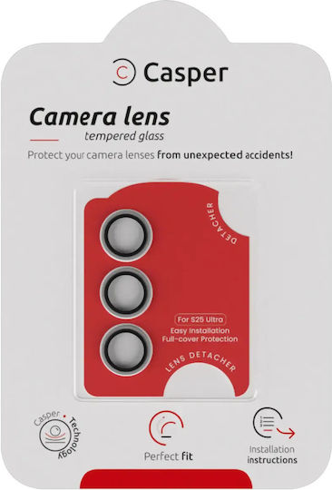 Casper Προστασία Κάμερας Tempered Glass για το Samsung Galaxy S25 Ultra