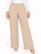 Women's Pantaloons with Rubber Band in Regular Fit Beige WH-41530-27TR-Beige
