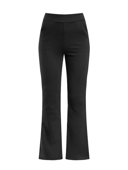 Celestino Дамски Панталон Чарлстон Еластичен Slim Fit Черен