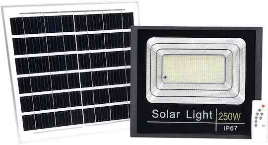 Lampa Lumină Solară 250W Alb Rece 6500K cu Telecomandă IP67
