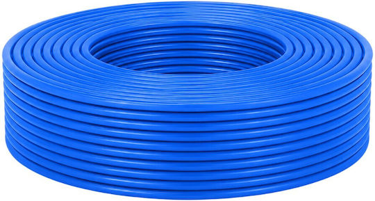 Електрически Кабел 1x1.5 Mm² 100 М Син Гъвкав Многожилен Pvc Изолация Bvr 450/750 V Cobi Smart