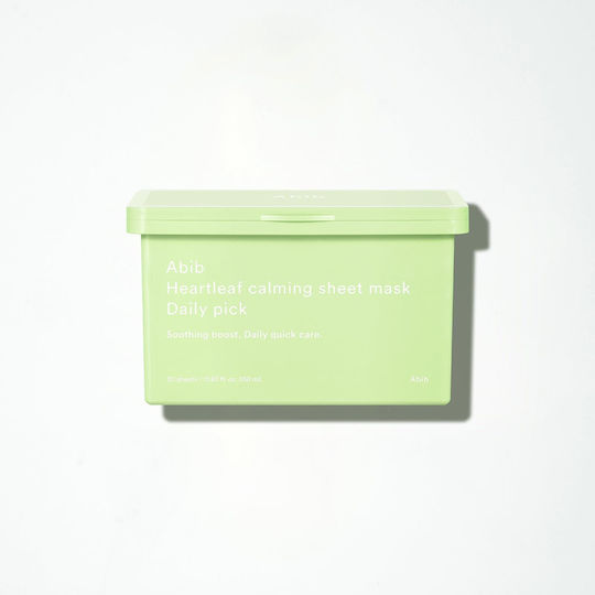 Abib Heartleaf Calming Sheet Mask Mască pentru față 30 bucăți