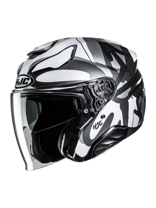 HJC F31 Sora MC5 Cască Moto Jet ECE 22.06 cu Vi...