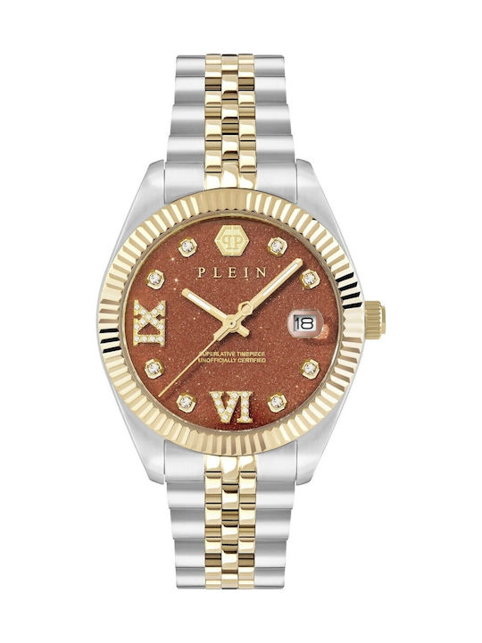 Superlative Womens Watch 34mm Battery with Stainless Steel Bracelet