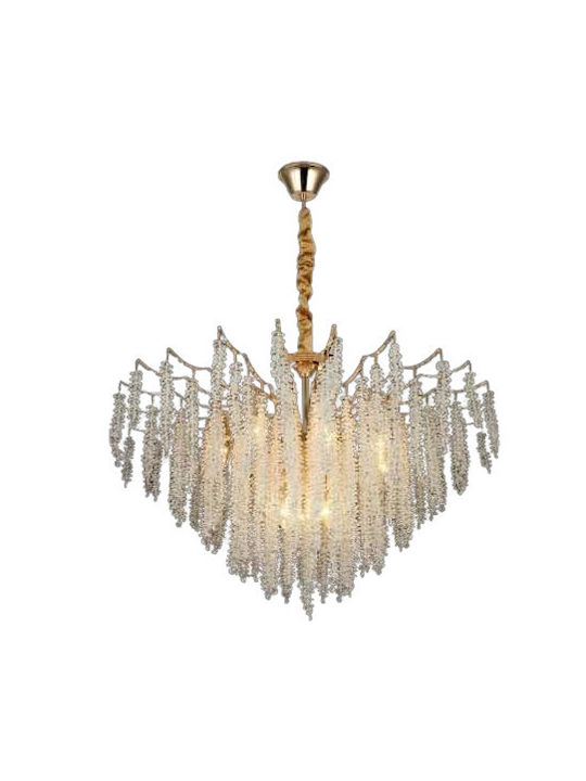 Lightplanet Πολυέλαιος Ø80cm με Κρύσταλλα
