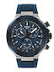 T-Race Men's Watch 45mm Battery Chronograph with Blue Rubber Strap