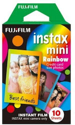 Fujifilm Mini Rainbow Instant Филм Съвместим Popoto M12 Instant Камера Fujifilm Instax Polaroid 62 X 46 Mm 10 Броя Fujifilm Mini Rainbow Instant Филм Съвместим Popoto M12 Instant Камера Fujifilm Instax Polaroid 62 X 46 Mm 10 Броя