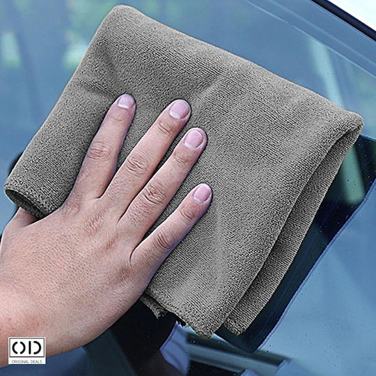 Set 5 Microfiber Cloths Car Home Cleaning Super Absorbent Leaves No Streaks Lint 60 X 30 Cm Original Deals