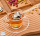 Set 2 Fruit Herb Tea Infusers Stainless Steel Heart Shape 1 Fixed Handle + 1 Chain Handle Original Deals
