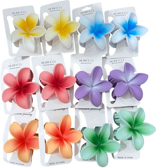 Set Haarspange Mit Blume Mehrfarbig 12 Stücke