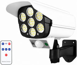 Cobi Lampă Solară Inteligentă Cameră Falsă Tip 77 LED 50w Senzor Pir Unghi De Detecție 120° Ip65 Panou Solar Telecomandă Cobi Lampă Solară Inteligentă Cameră Falsă Tip 77 LED 50w Senzor Pir Unghi De Detecție 120° Ip65 Panou Solar Telecomandă
