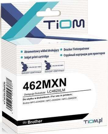 Tiom Kompatibles Brother Inkjet-Tintenpatronen Lc462xlm Magenta 1500 Seiten