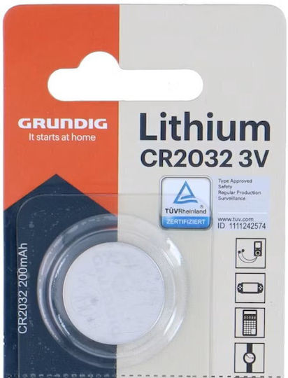 Grundig Watch Lithium Battery CR2032 3V 1pc