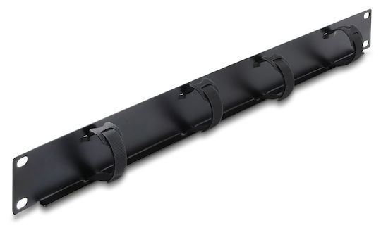 Delock Panou de Gestionare a Cablurilor 91067 Rack 19" 1u Adâncime 44.2mm Metalic Negru Dm133402