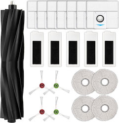 Set de accesorii pentru aspirator robot Evovacs Deebot 21 de piese compatibil cu T20 Omni T20e Max Pro 1 perie principală 4 perii laterale 7 saci de praf 5 filtre HEPA 4 lavete Set de accesorii pentru aspirator robot Evovacs Deebot 21 de piese compatibil cu T20 Omni T20e Max Pro 1 perie principală 4 perii laterale 7 saci de praf 5 filtre HEPA 4 lavete