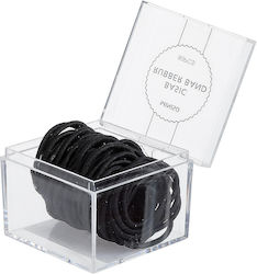Set Hair Scrunchies 80 Pieces Black
