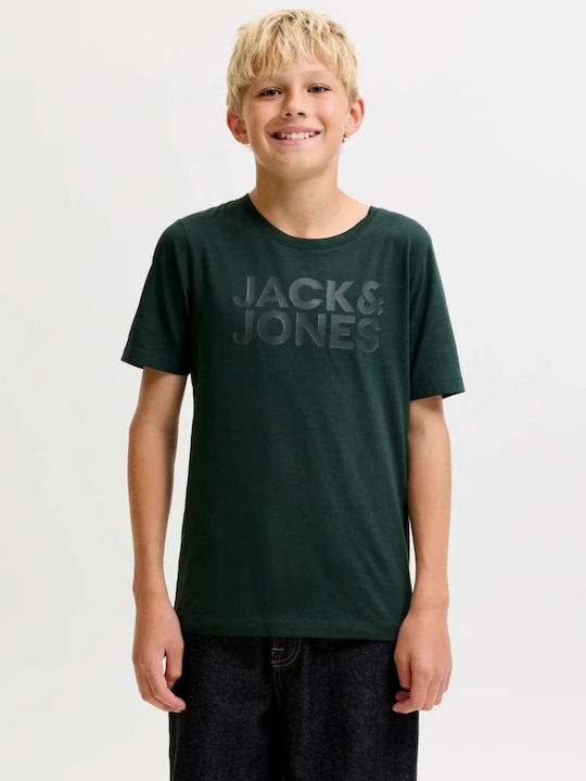 Παιδικό T-shirt Dark Green Crew