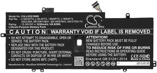 Батерия за лаптоп Lenovo ThinkPad X1 Carbon 2019 L18c4p72 LiPo 15.36V 3250mAh Cameron Sino