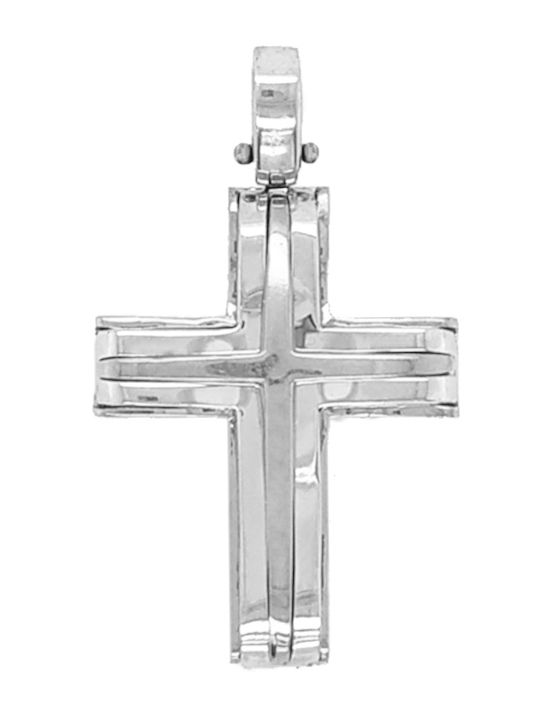 Dio Jewellery Lab Männlicher Kreuz aus Silber mit Kette