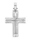 Dio Jewellery Lab Männlicher Kreuz aus Silber mit Kette
