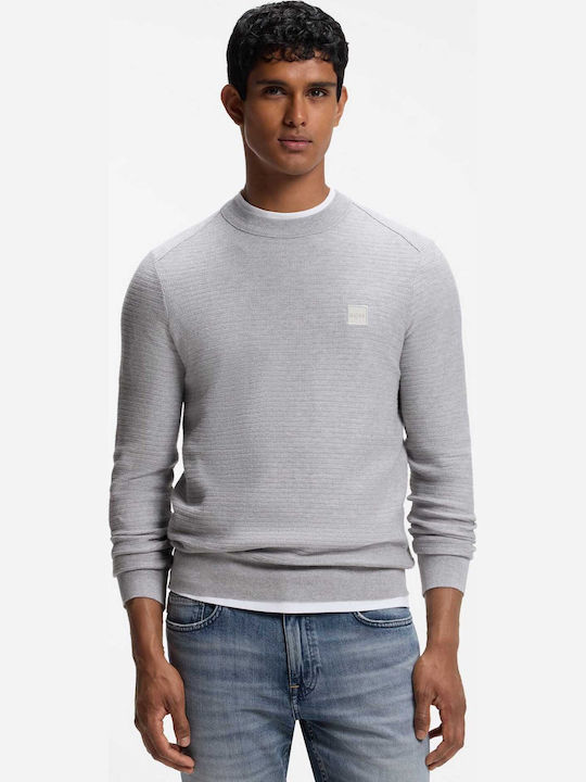 Boss Anion Πουλόβερ Open Grey