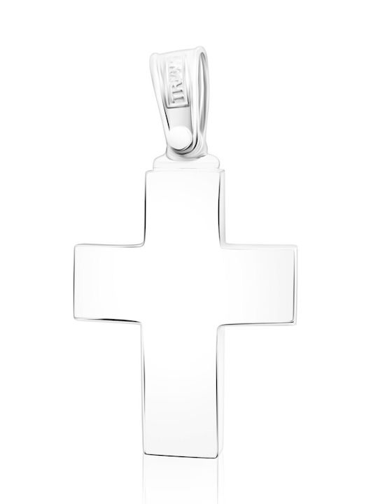 Chrilia White Gold Cross 9K Without Chain