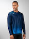 Sportliche Herrenbluse Langarm Blau