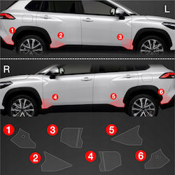 Grizzglass Предпазно Фолио За Калници Grizzglass Bodyshield Toyota Corolla Cross 2022-2025 6в1