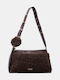 Dark Brown Fur Women's Shoulder Bag