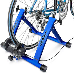 Relaxdays Turbo Trainer de Ciclism 6 Niveluri de Rezistență Albastru Negru 48x38x55 Cm