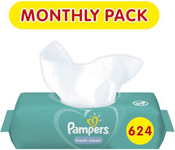 Pampers Fresh & Clean Бебешки кърпички Без Алко...