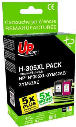 Ink Cartridge Uprint Pack Hp 305xl Bk+color 3ym63ae 3ym62ae