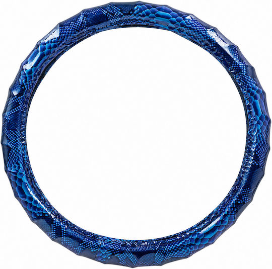 Auto Lenkradabdeckung 38cm Blau Reliefmuster