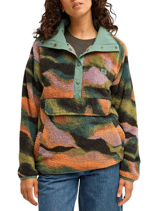 Switchback Damenpullover mit Reißverschluss Black Multi