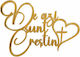 Acrylic Cake Topper "from Today I Am Christian" Gold Model 11 Cm Lumea