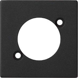 Kontakt-simon Πλάκα K45 Υποδοχές Xlr Neutrik Μαύρη K122/14