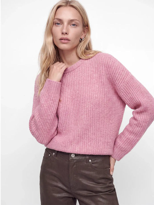 Jack & Jones Women's Long Sleeve Sweater Pink