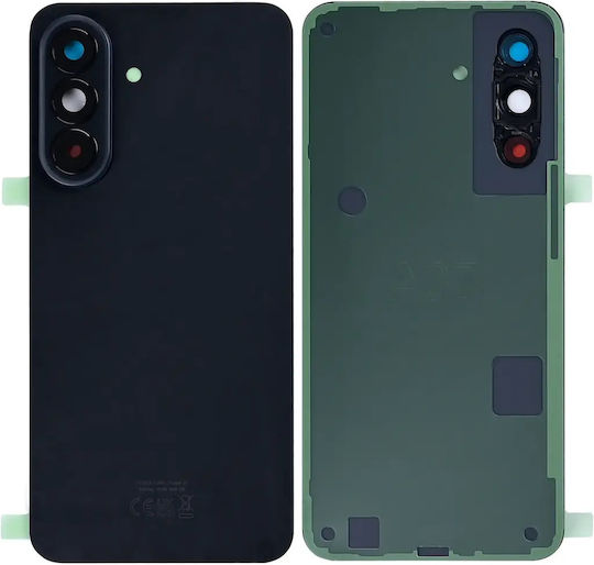 Samsung A376b Galaxy A37 Battery Door + Battery Door Adhesive + Back Camera Lens Bezel Charkoal Oem 1000000080041