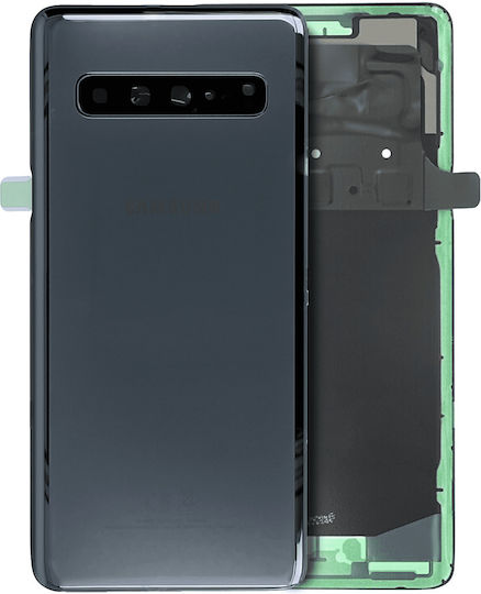 Rückseitiges Glas Kameralinse Samsung Galaxy S10 5G Service Pack Prisma Schwarz